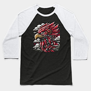 eagle illustration mecha Baseball T-Shirt